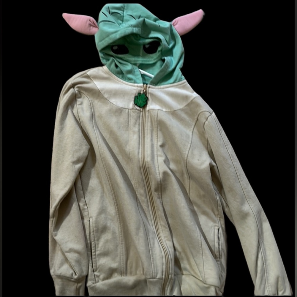 Star Wars Mandalorian mesh face zip up hoodie - Kids Large (10)